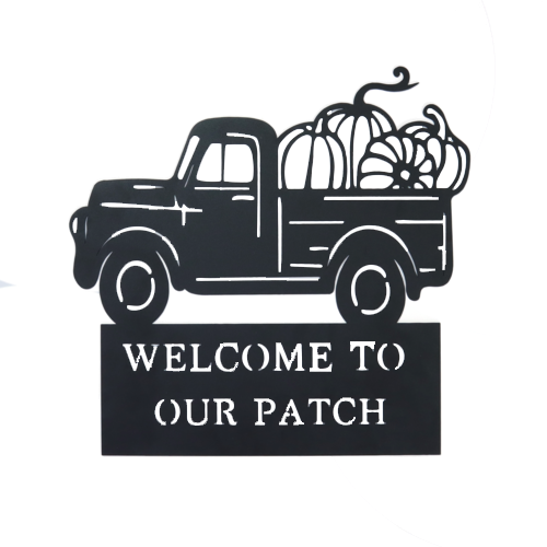 Welcome to our Patch - Metal Wall Art